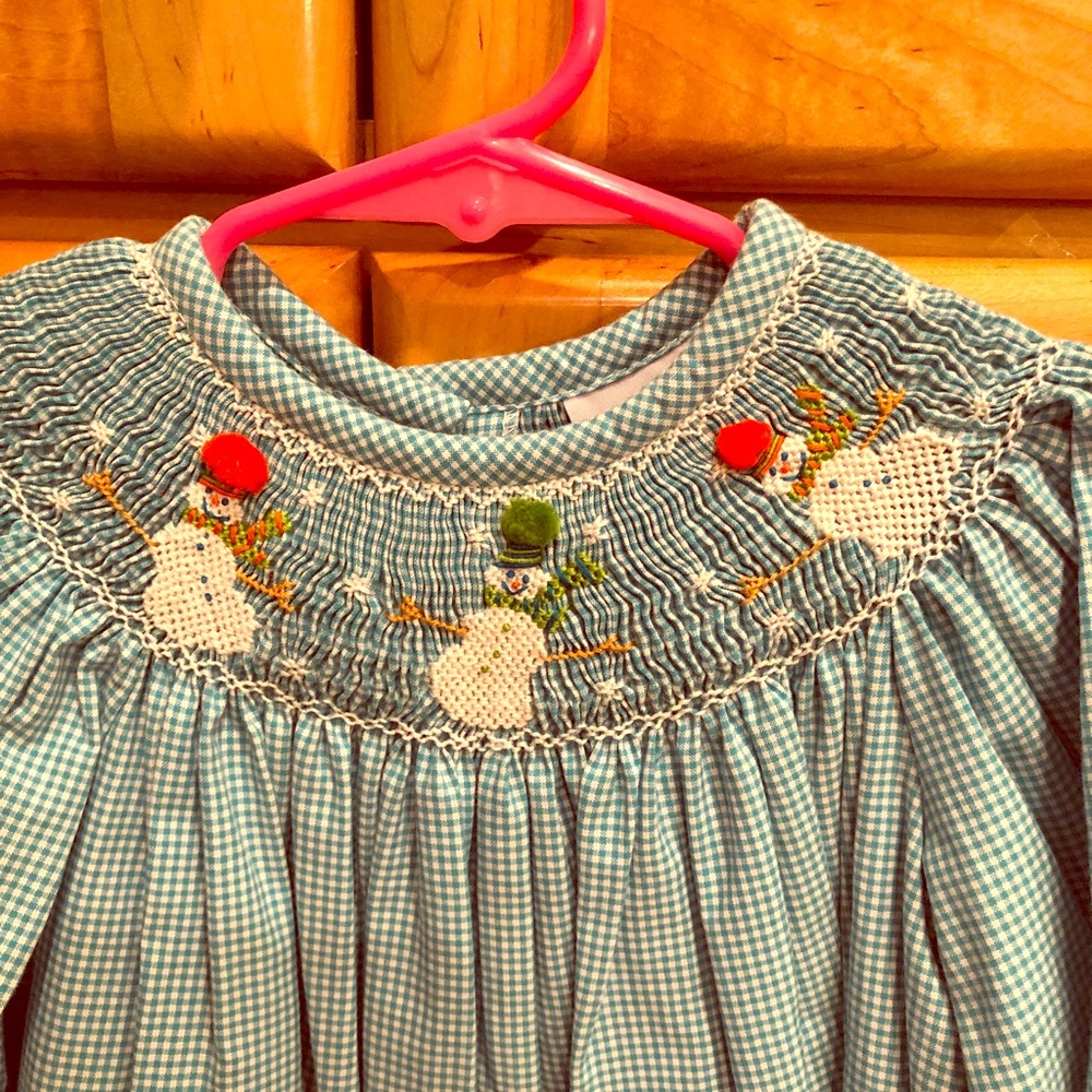 Toddler girls smocked dress